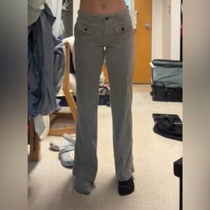 Aeropostalele Green Low Rise Flare Jeans- Size 2